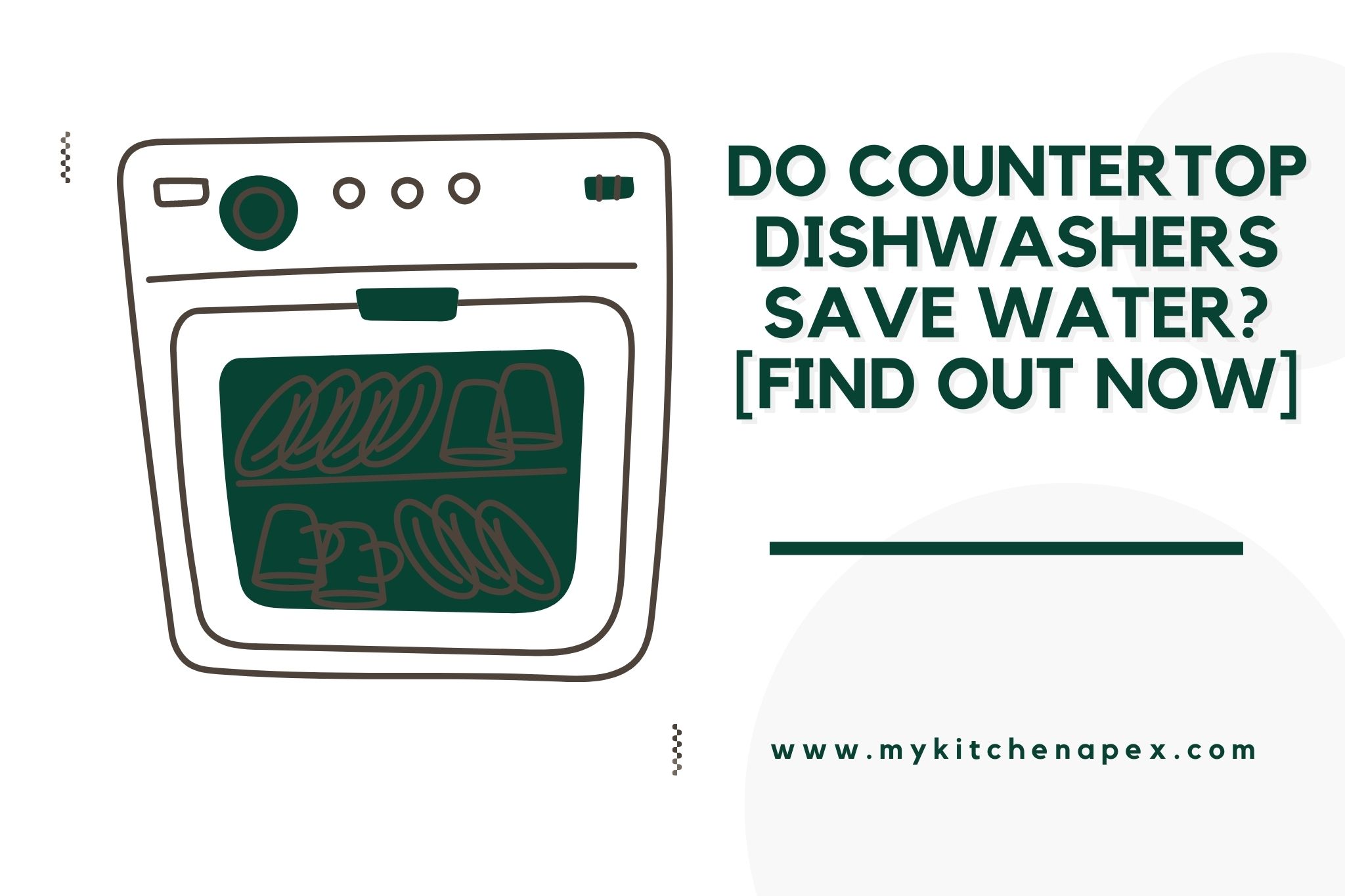 Do Countertop Dishwashers Save Water? [Find Out NOW] MyKitchenApex