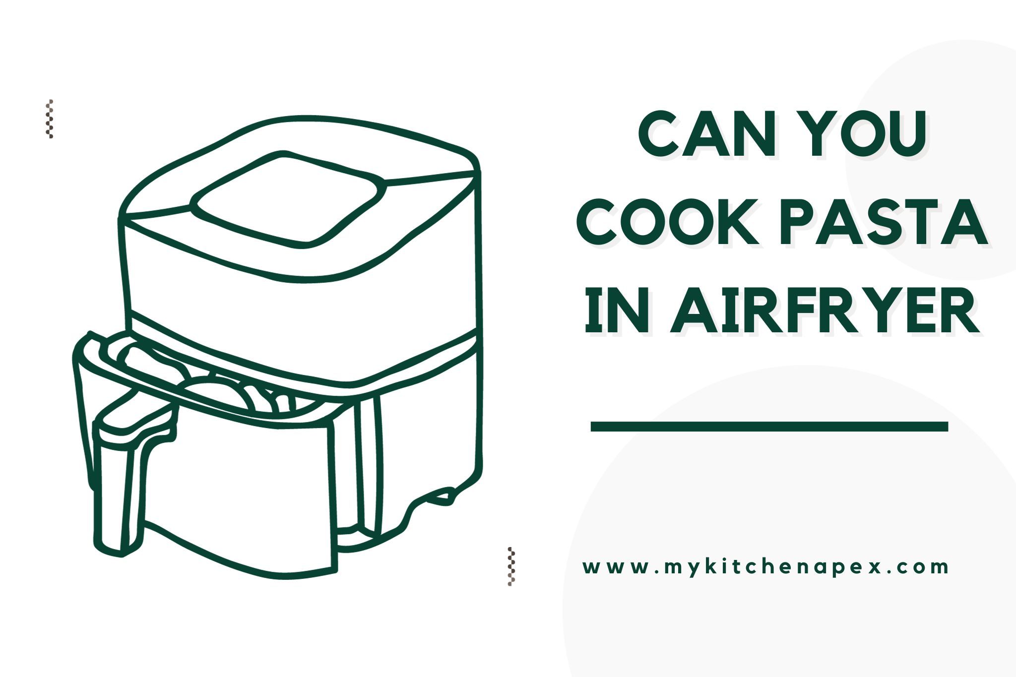 can you cook pasta in airfryer