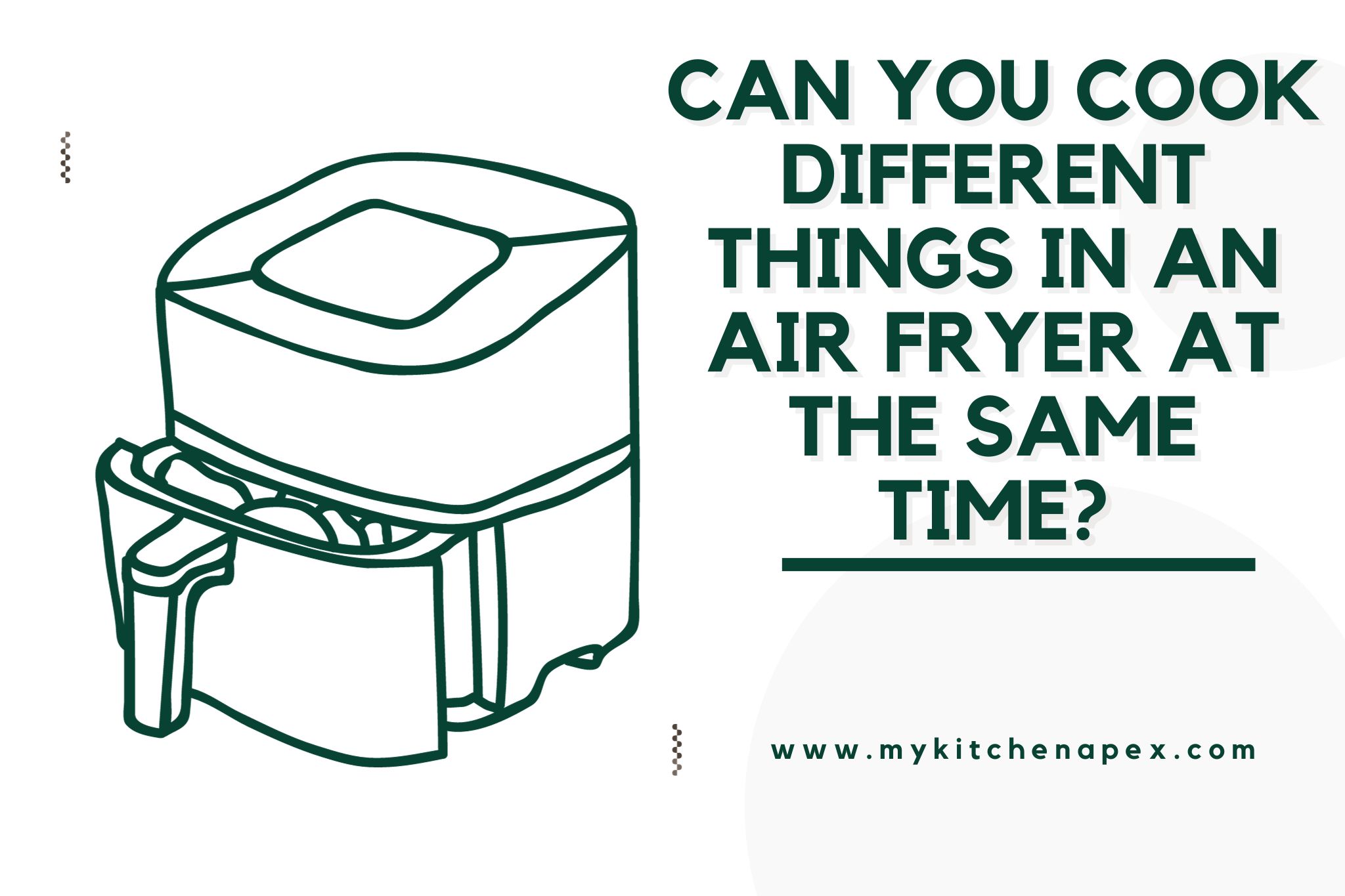 Can you cook different things in an air fryer at the same time?