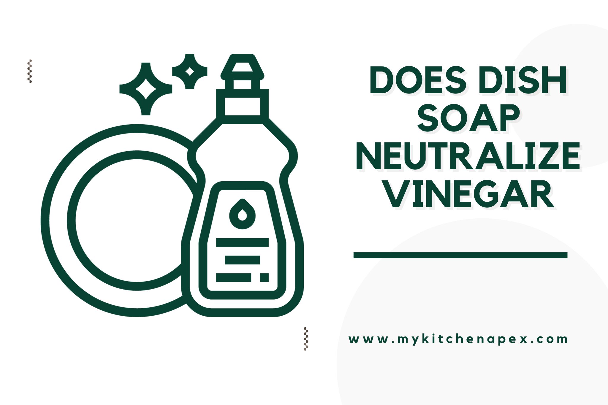 does dish soap neutralize vinegar