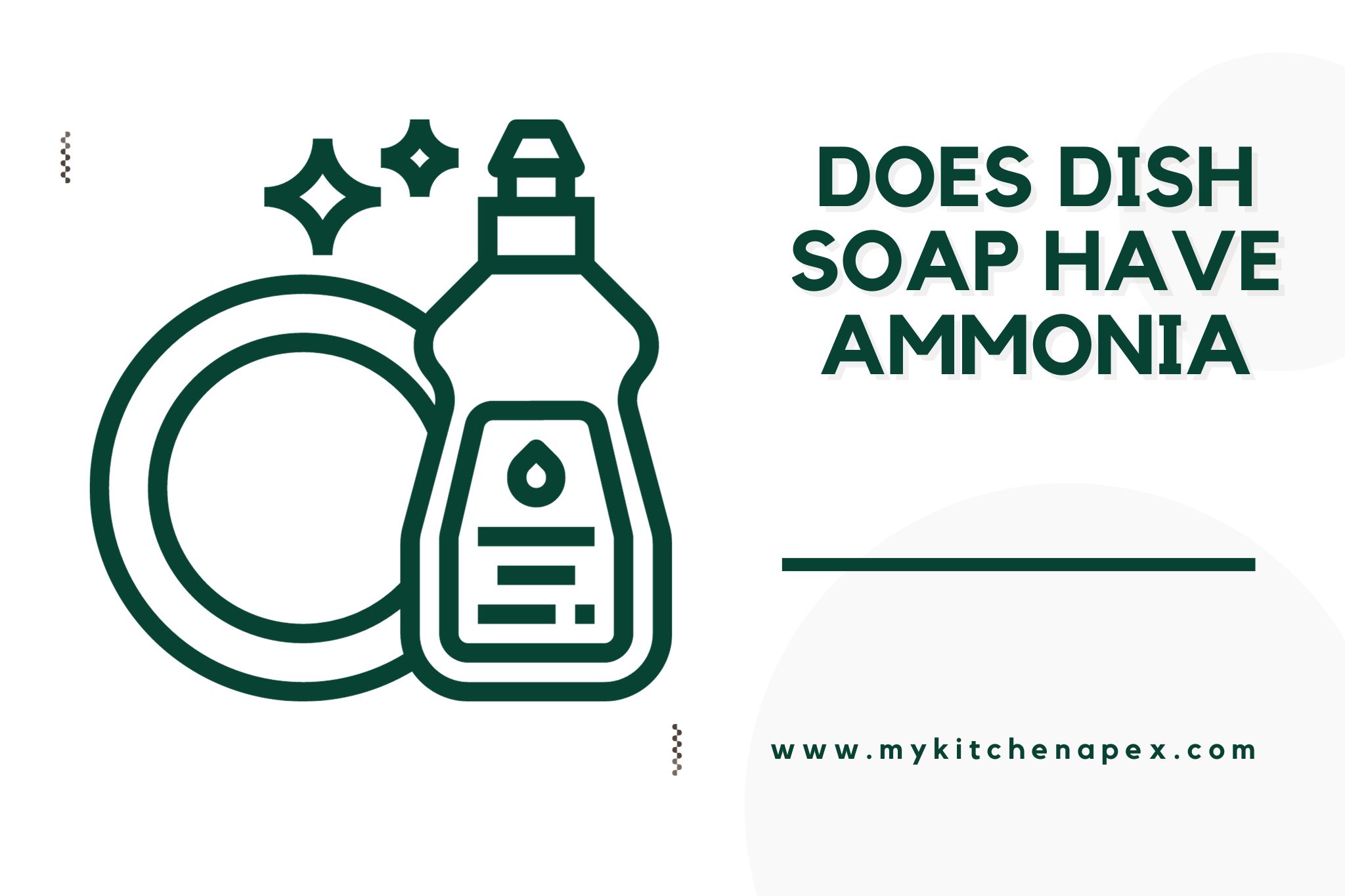 does dish soap have ammonia