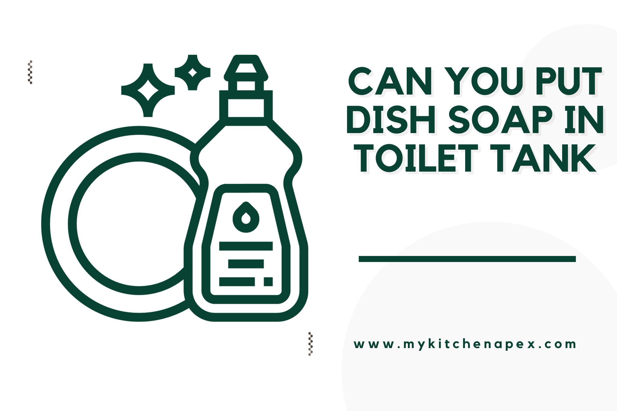 can you put dish soap in toilet tank