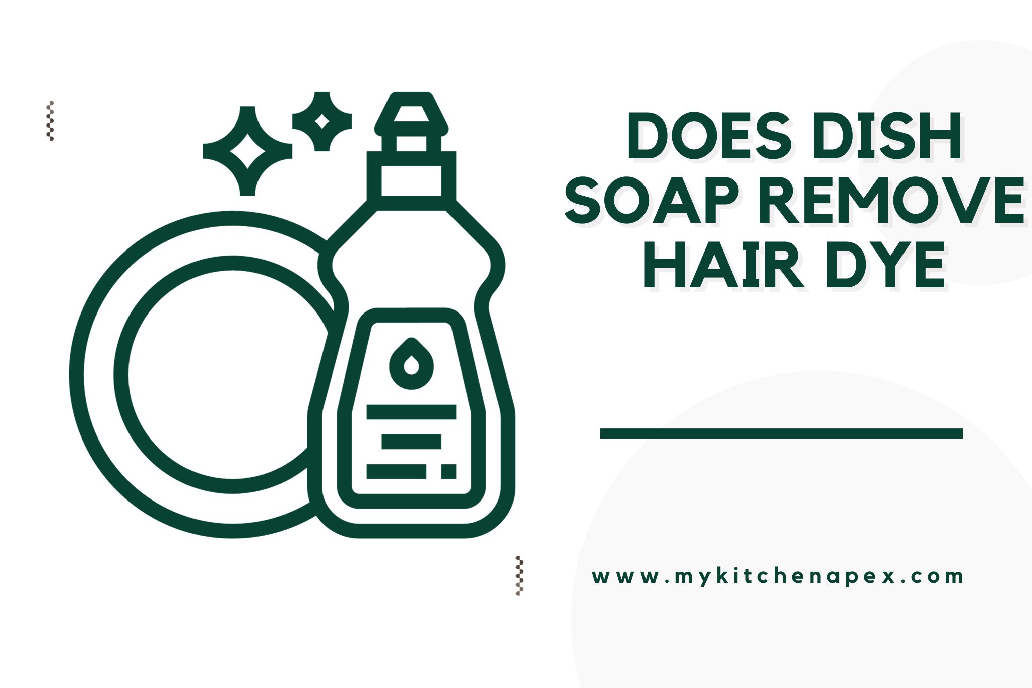 does dish soap remove hair dye
