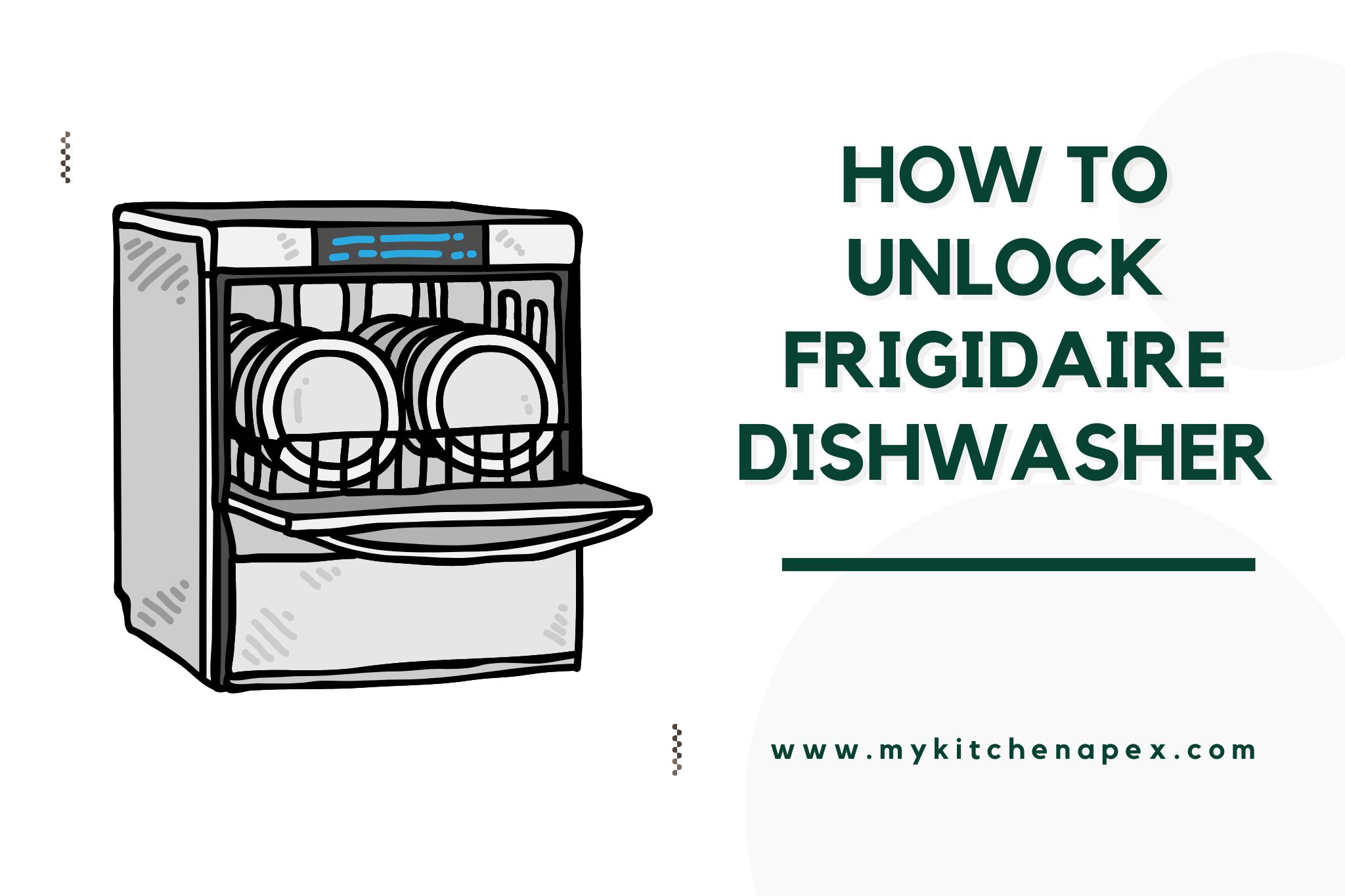 how to unlock frigidaire dishwasher