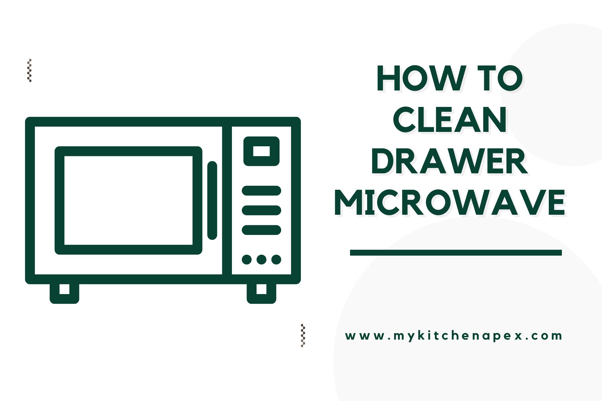 how to clean drawer microwave