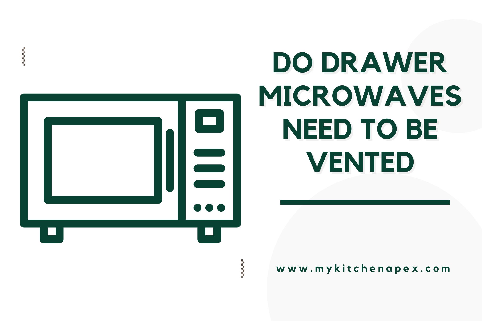 do drawer microwaves need to be vented