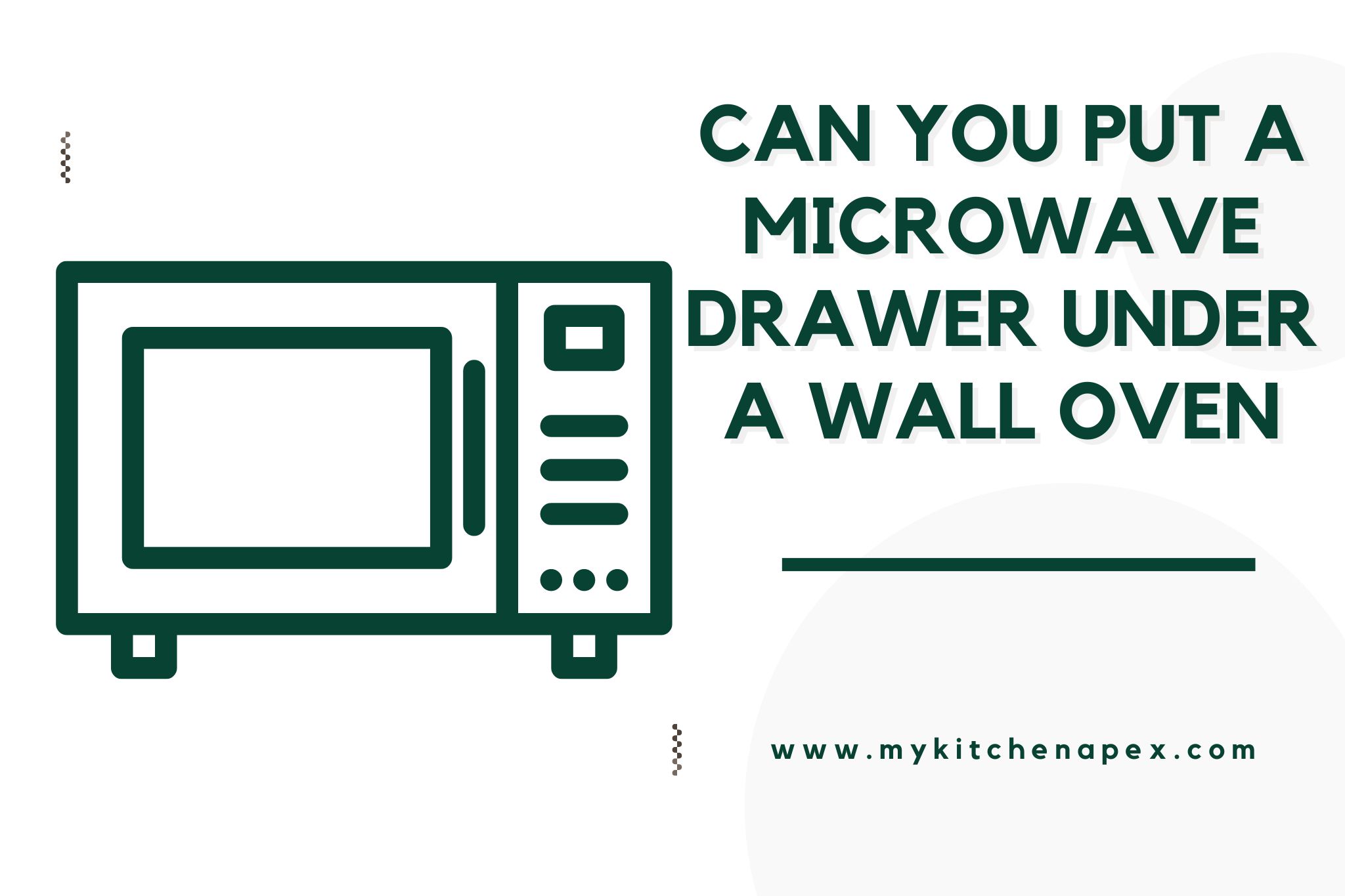 can you put a microwave drawer under a wall oven