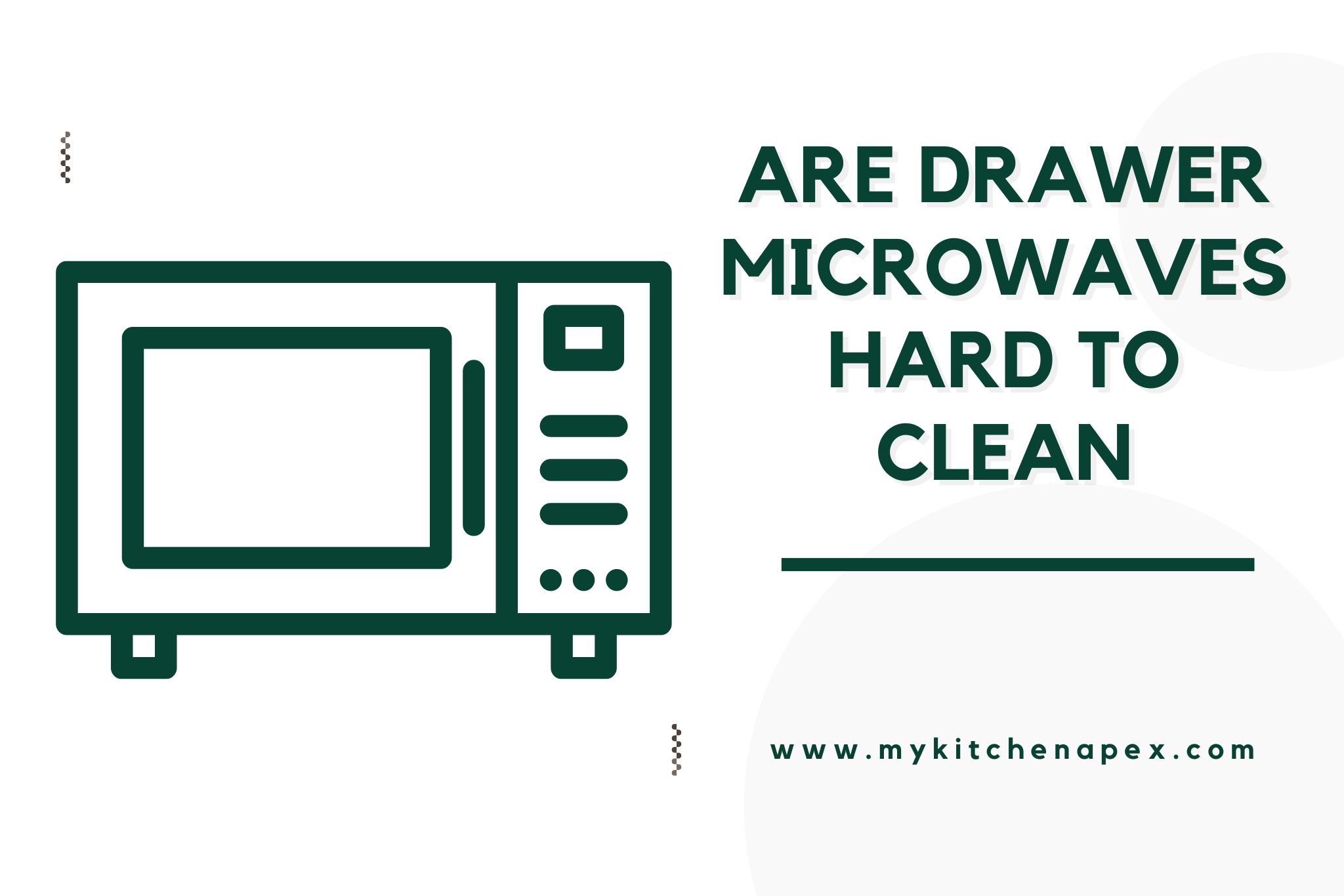 are drawer microwaves hard to clean