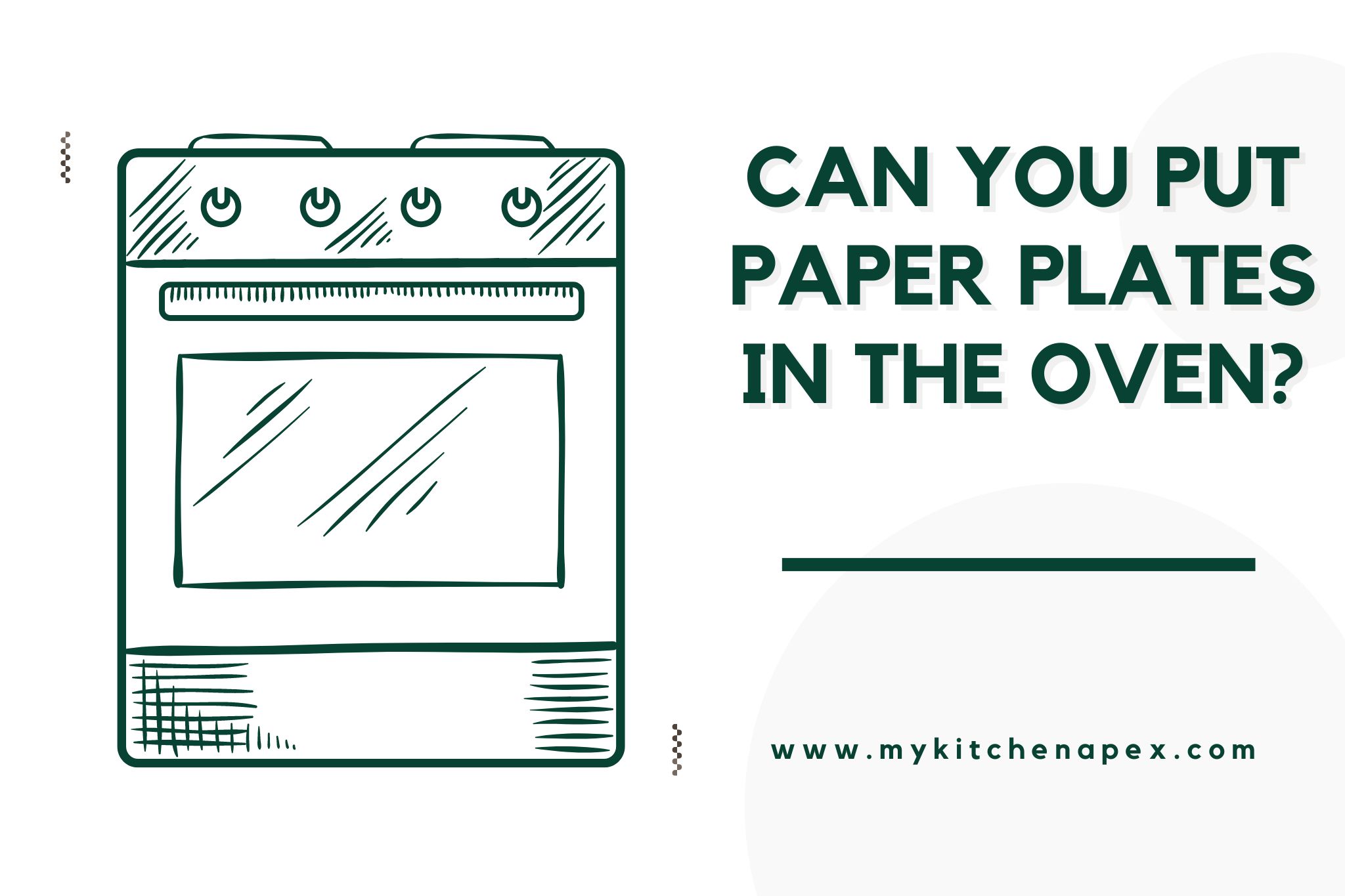 Can you put paper plates in the oven?