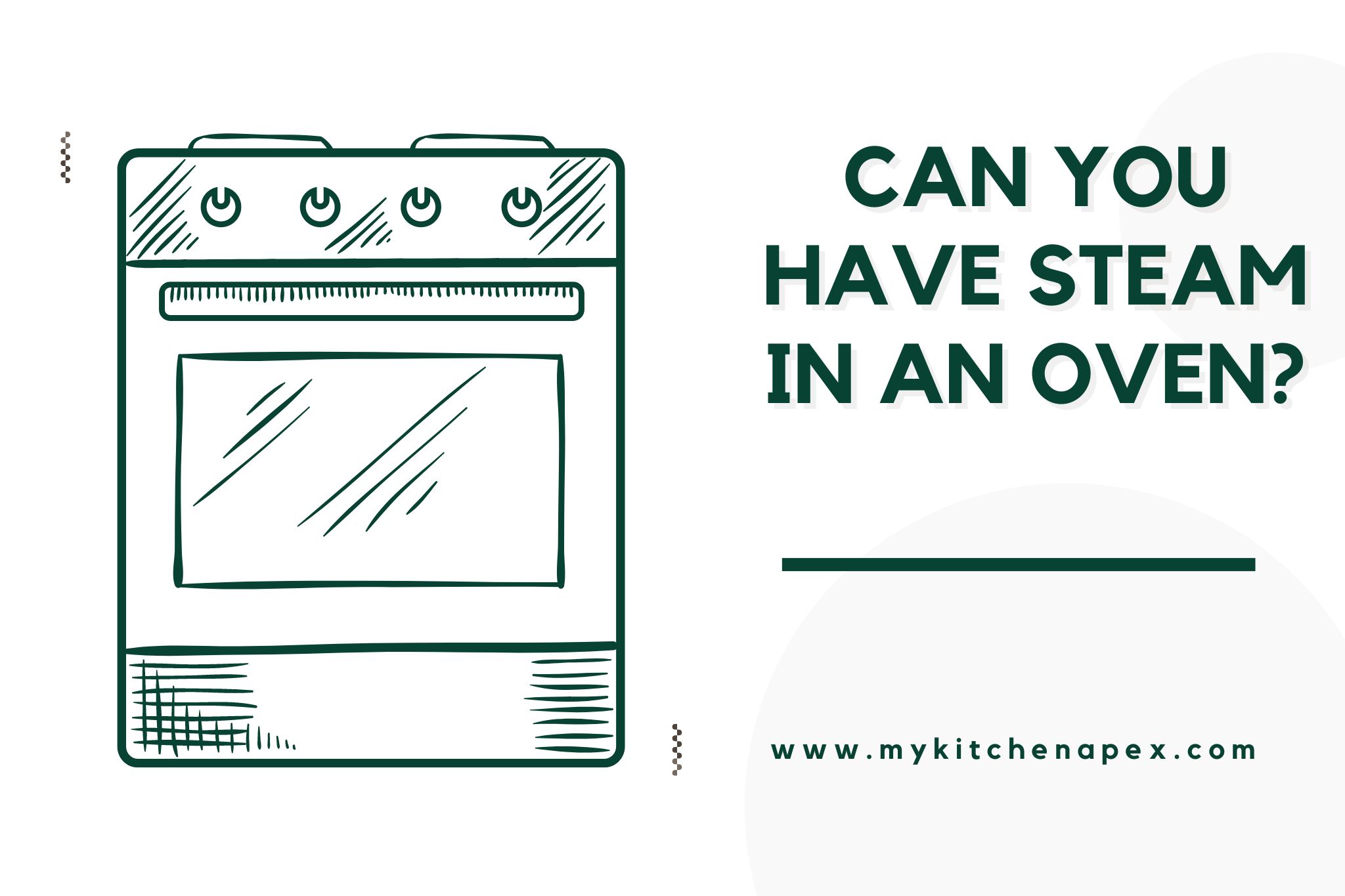 Can you have steam in an oven?