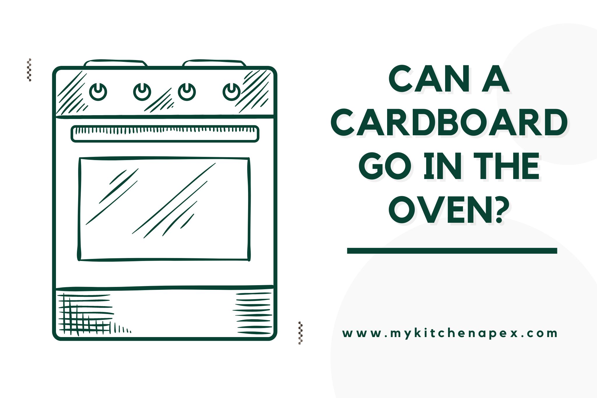 Can a cardboard go in the oven?