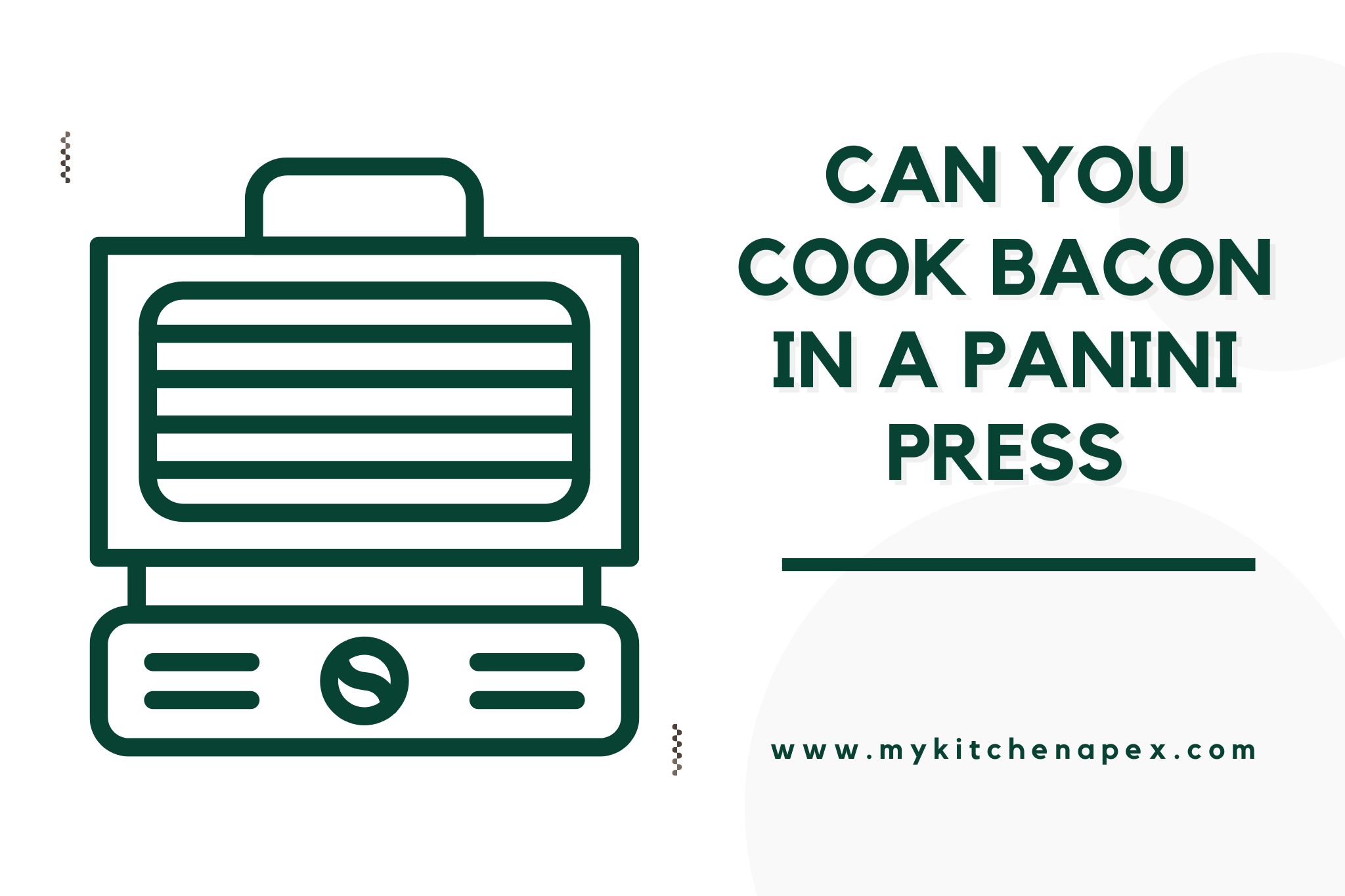 can you cook bacon in a panini press