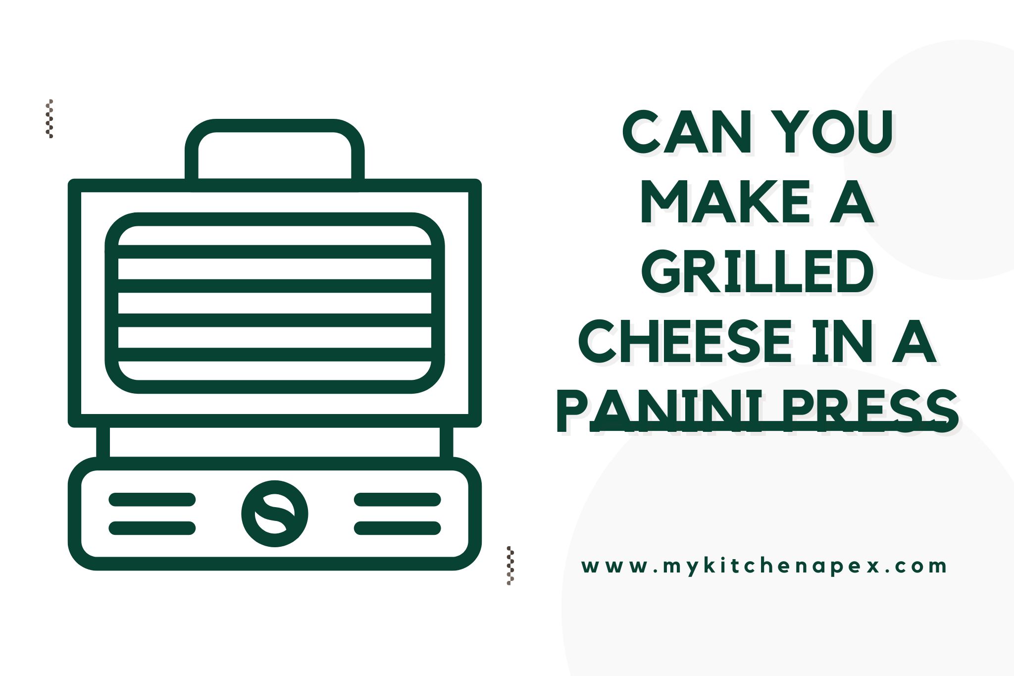 can you make a grilled cheese in a panini press