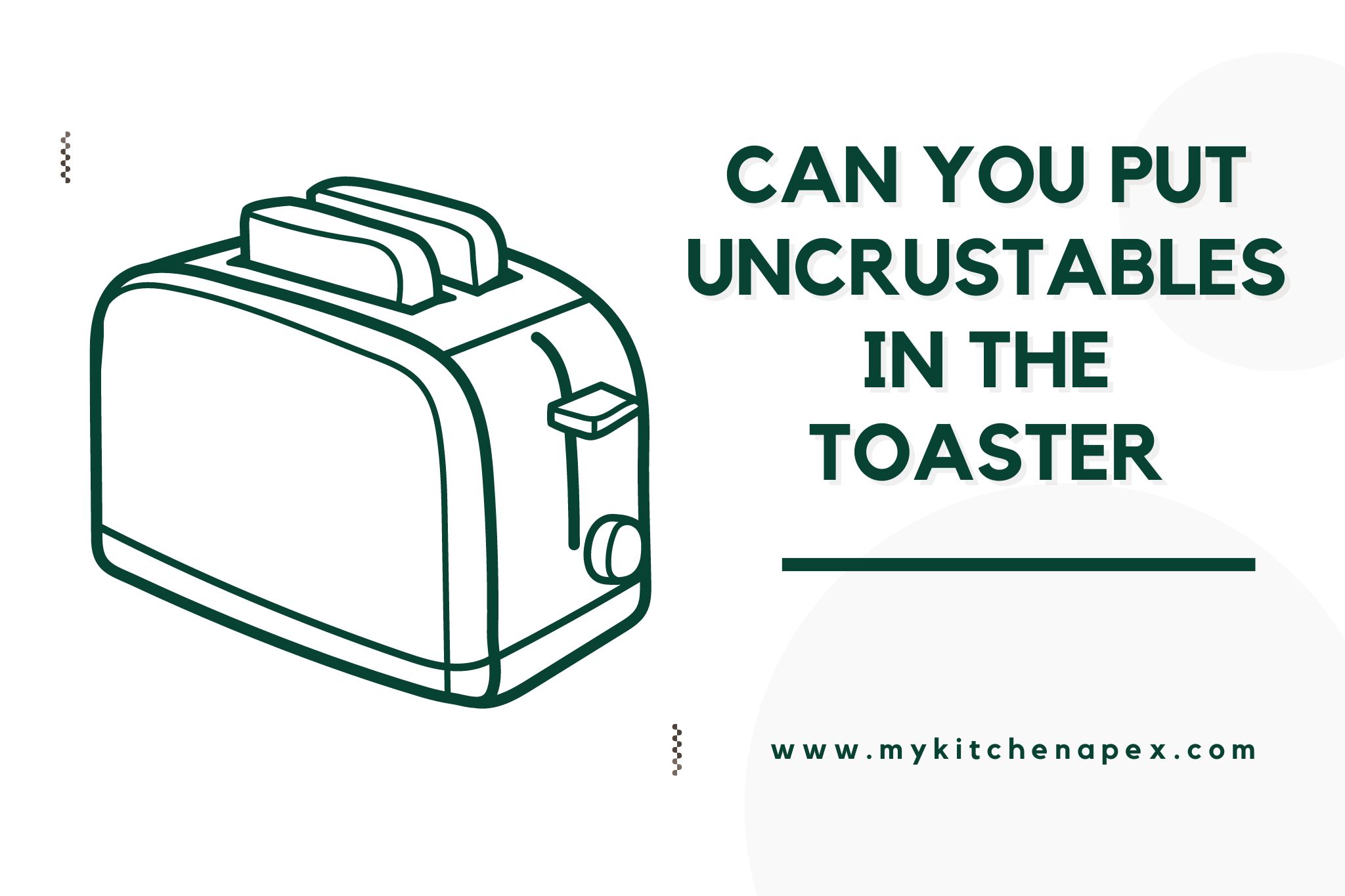 can you put uncrustables in the toaster