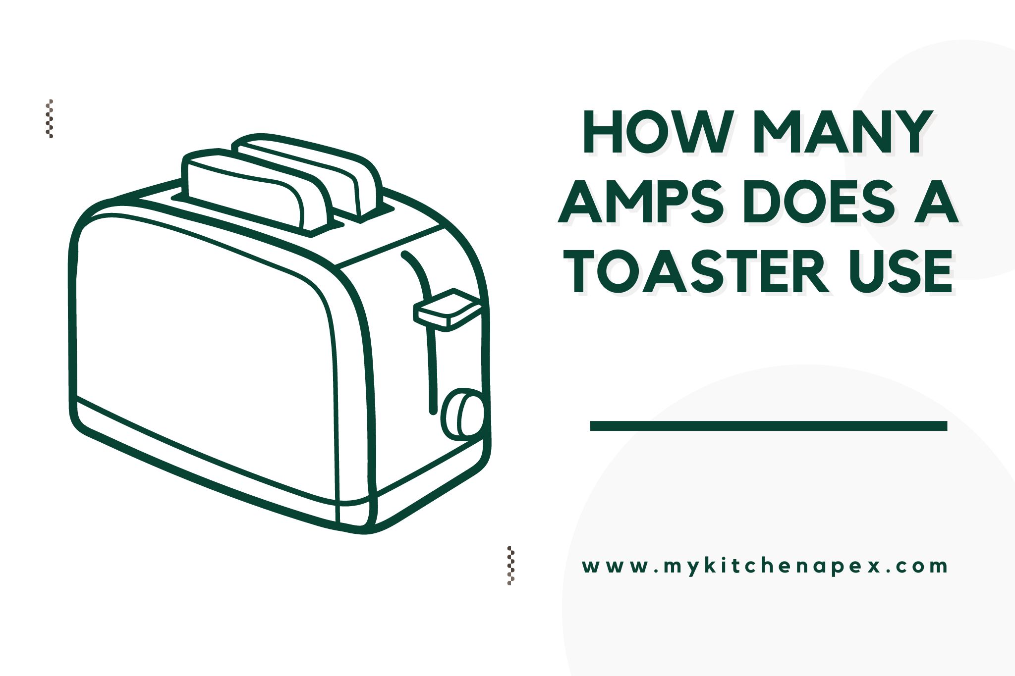 how many amps does a toaster use