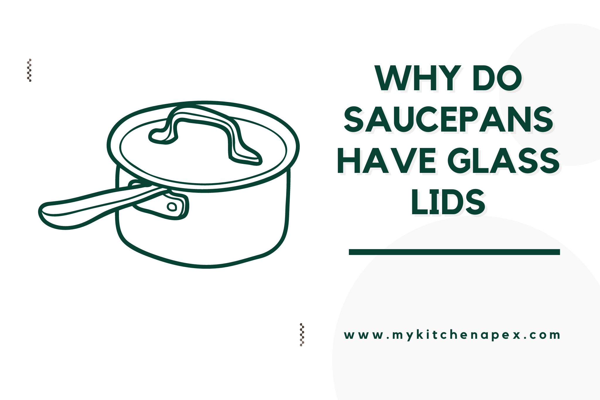 why do saucepans have glass lids