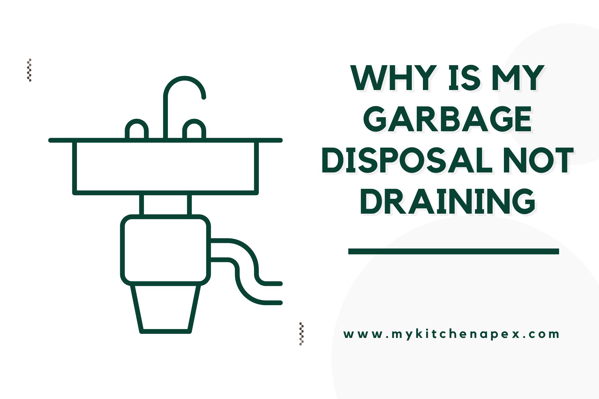 why is my garbage disposal not draining