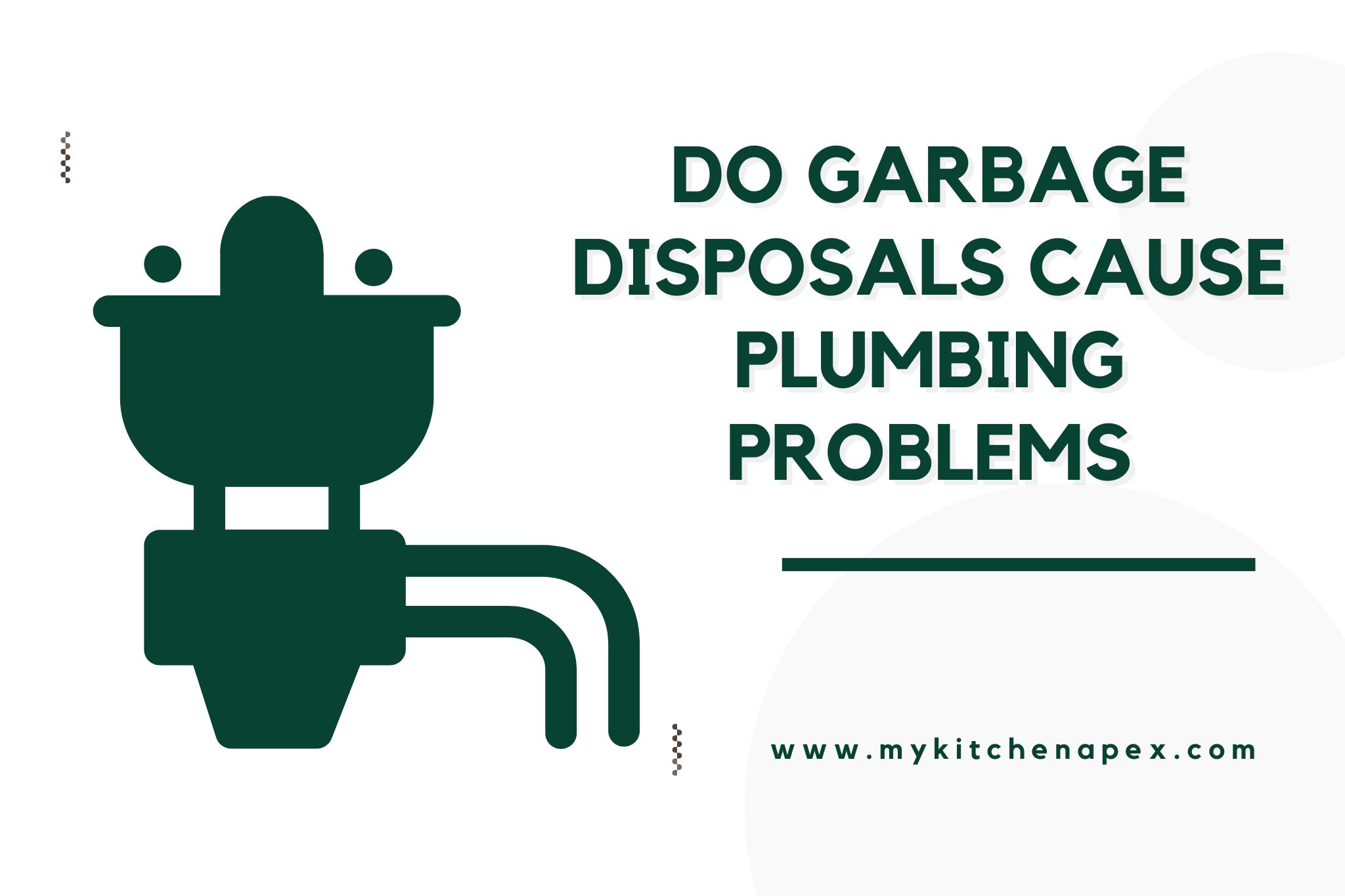 do garbage disposals cause plumbing problems