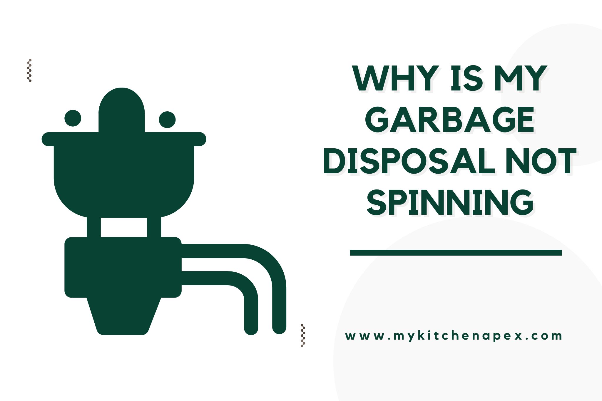 why is my garbage disposal not spinning