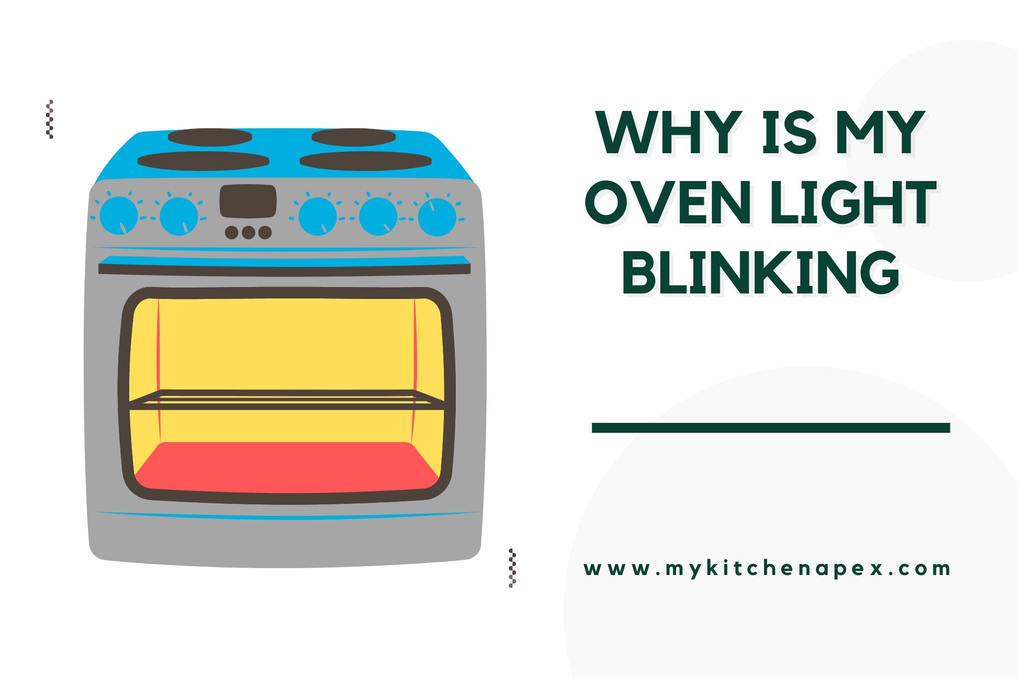 why is my oven light blinking