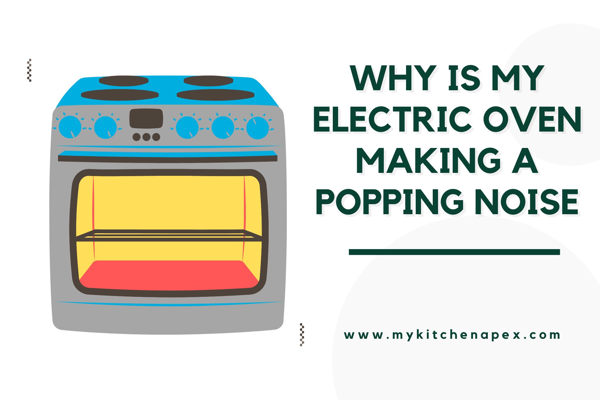 why is my electric oven making a popping noise