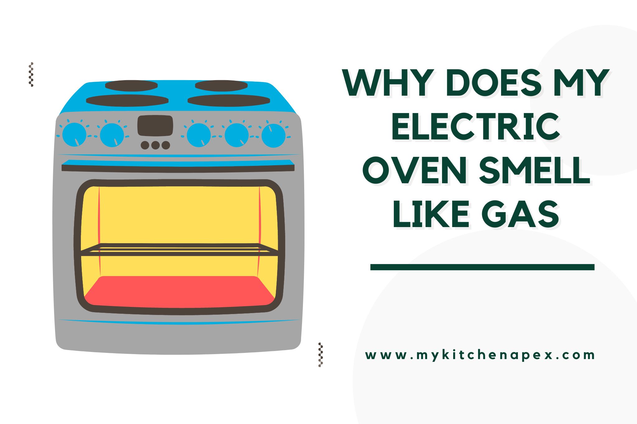 why does my electric oven smell like gas