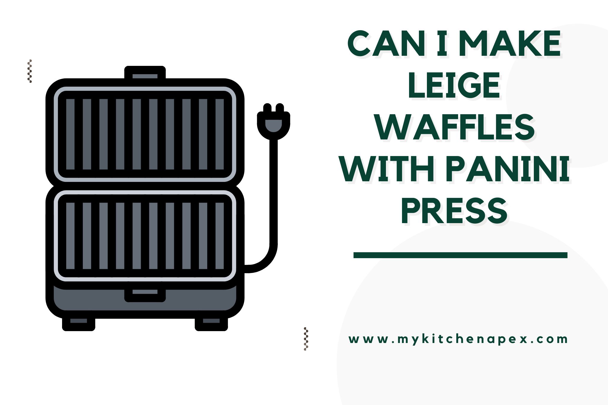 can i make leige waffles with panini press
