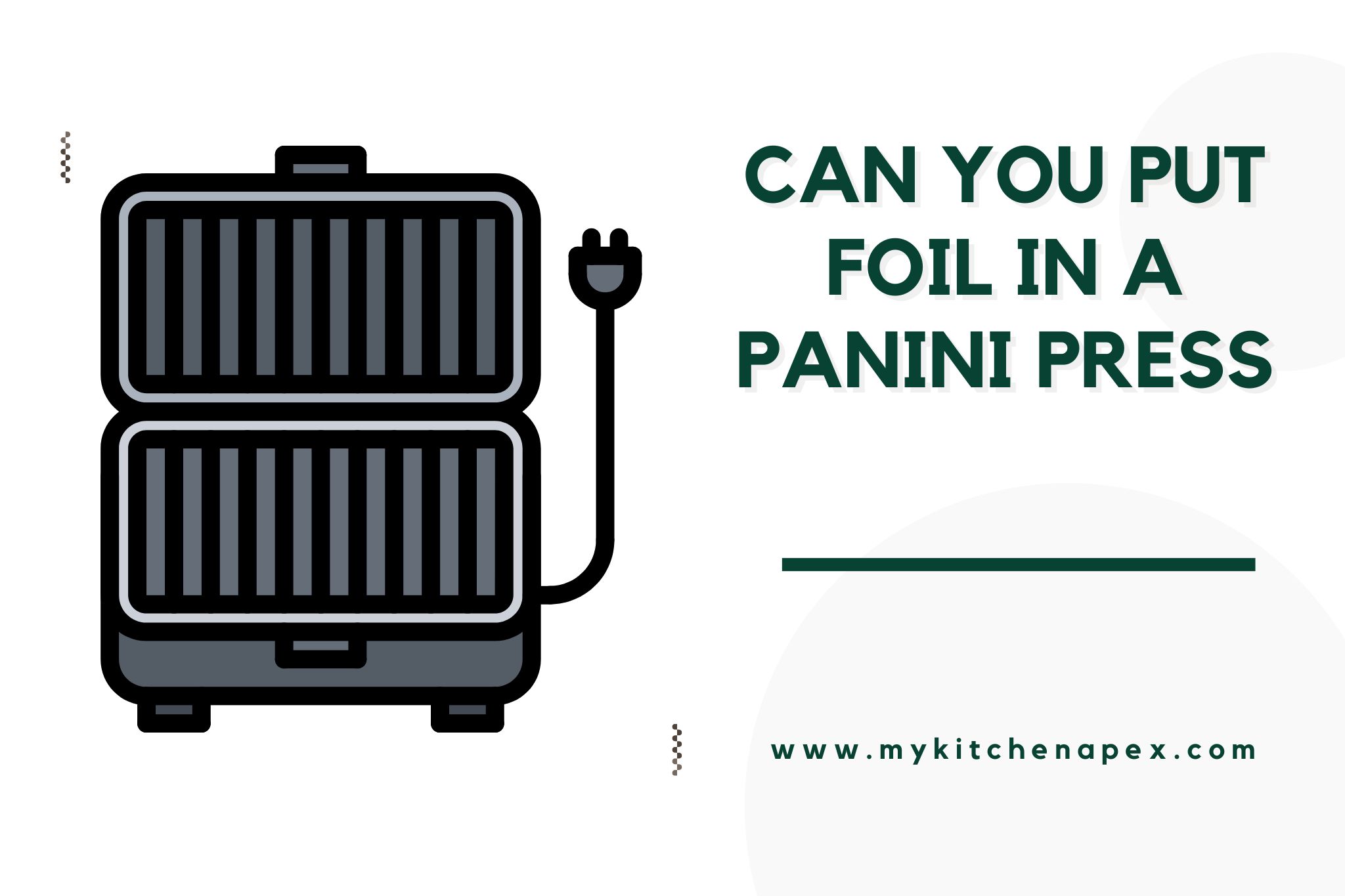 can you put foil in a panini press