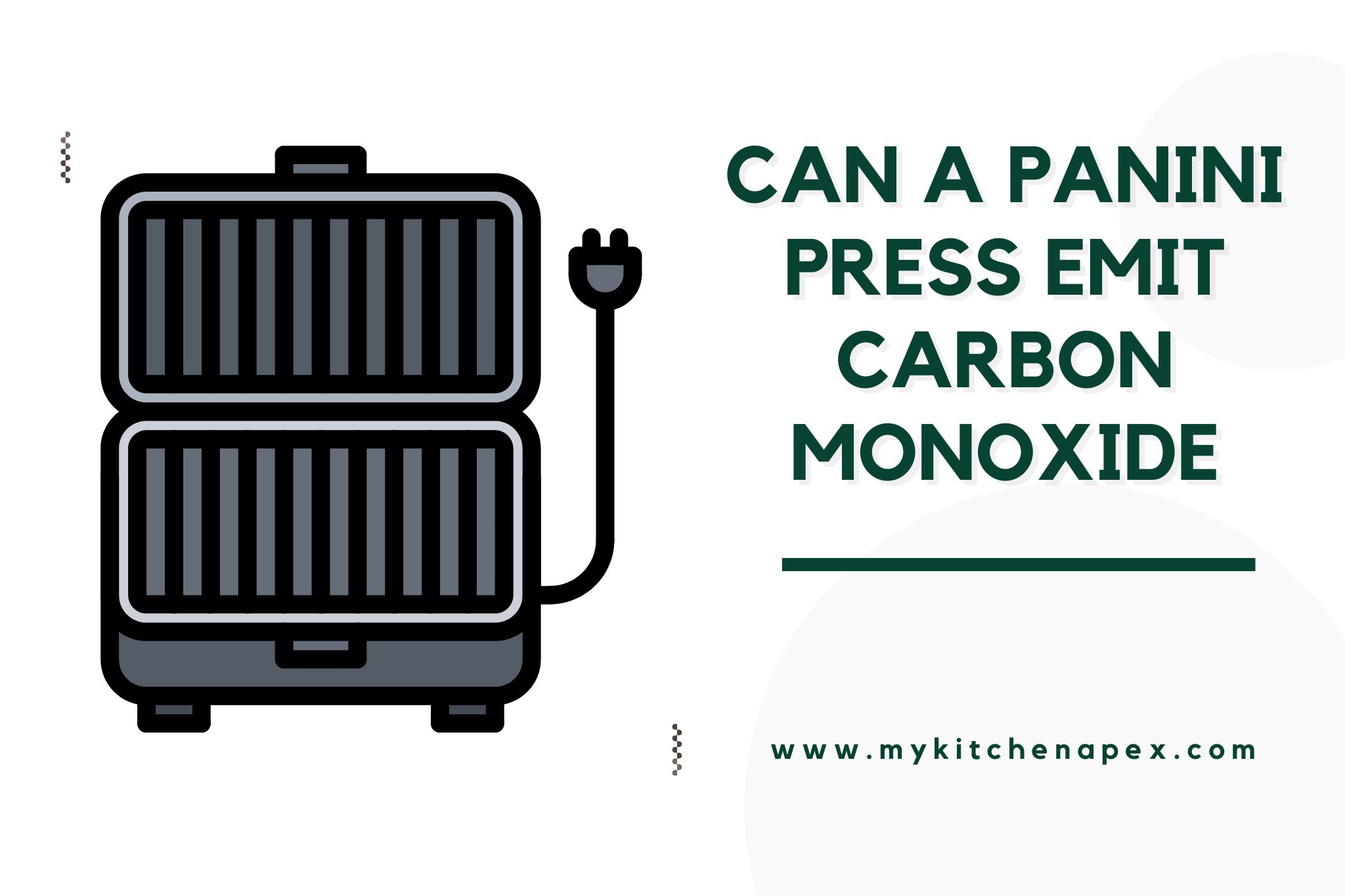 can a panini press emit carbon monoxide