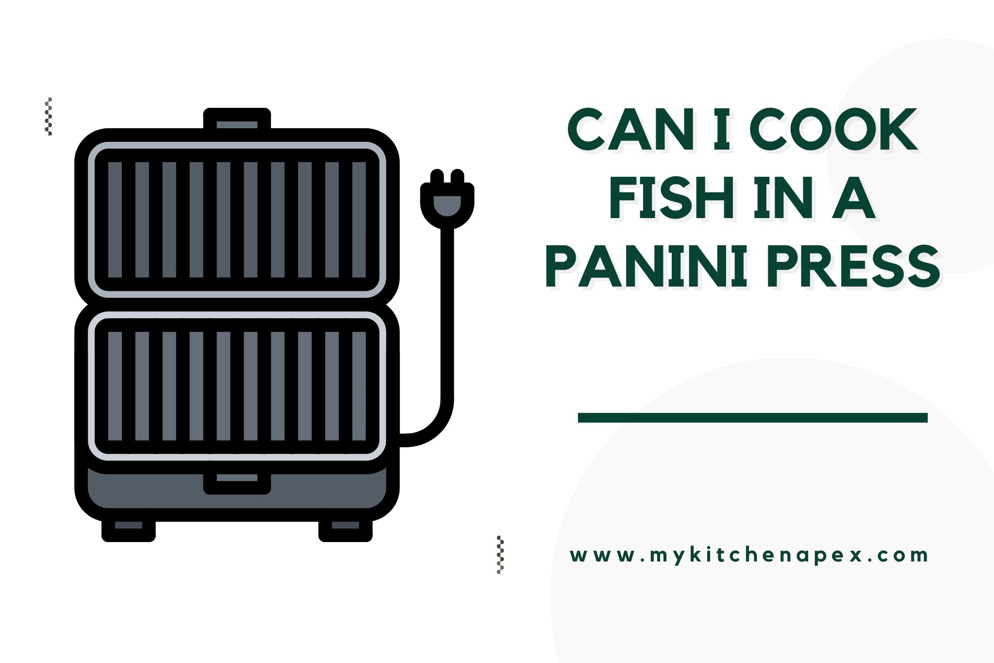 can i cook fish in a panini press
