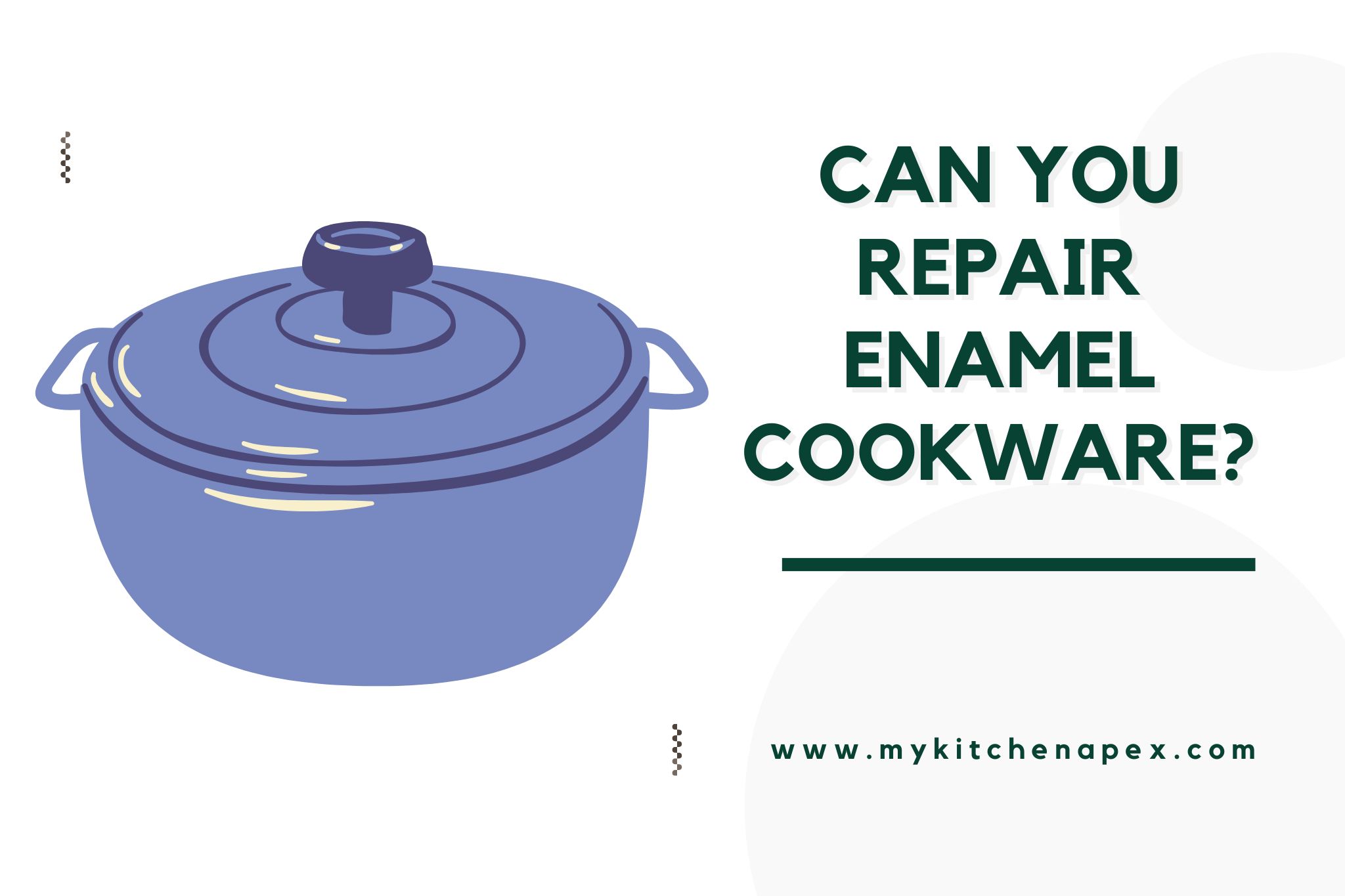 can you repair enamel cookware