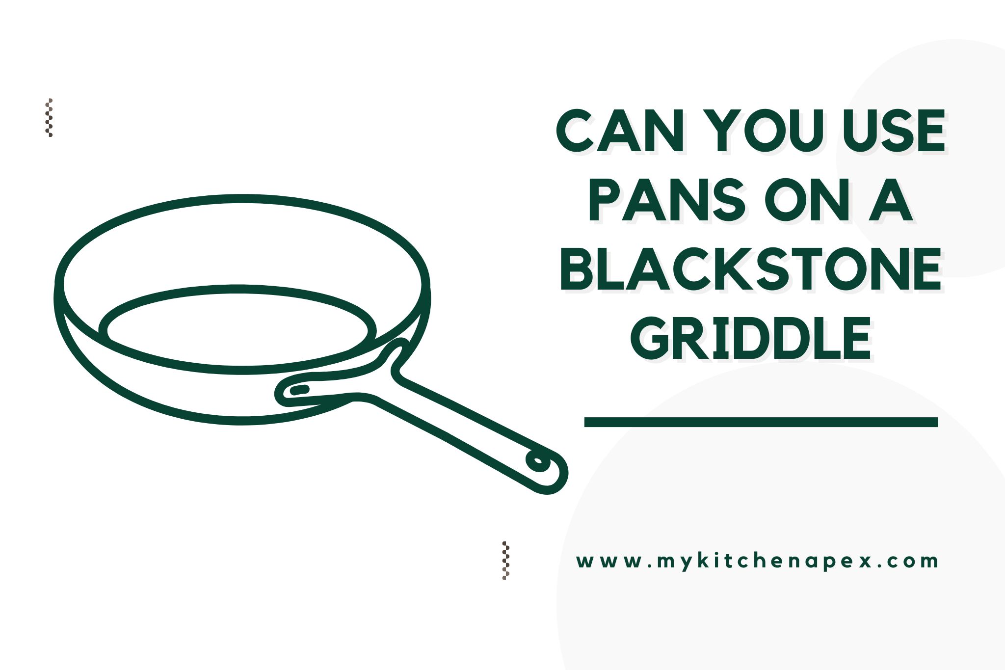 can you use pans on a blackstone griddle