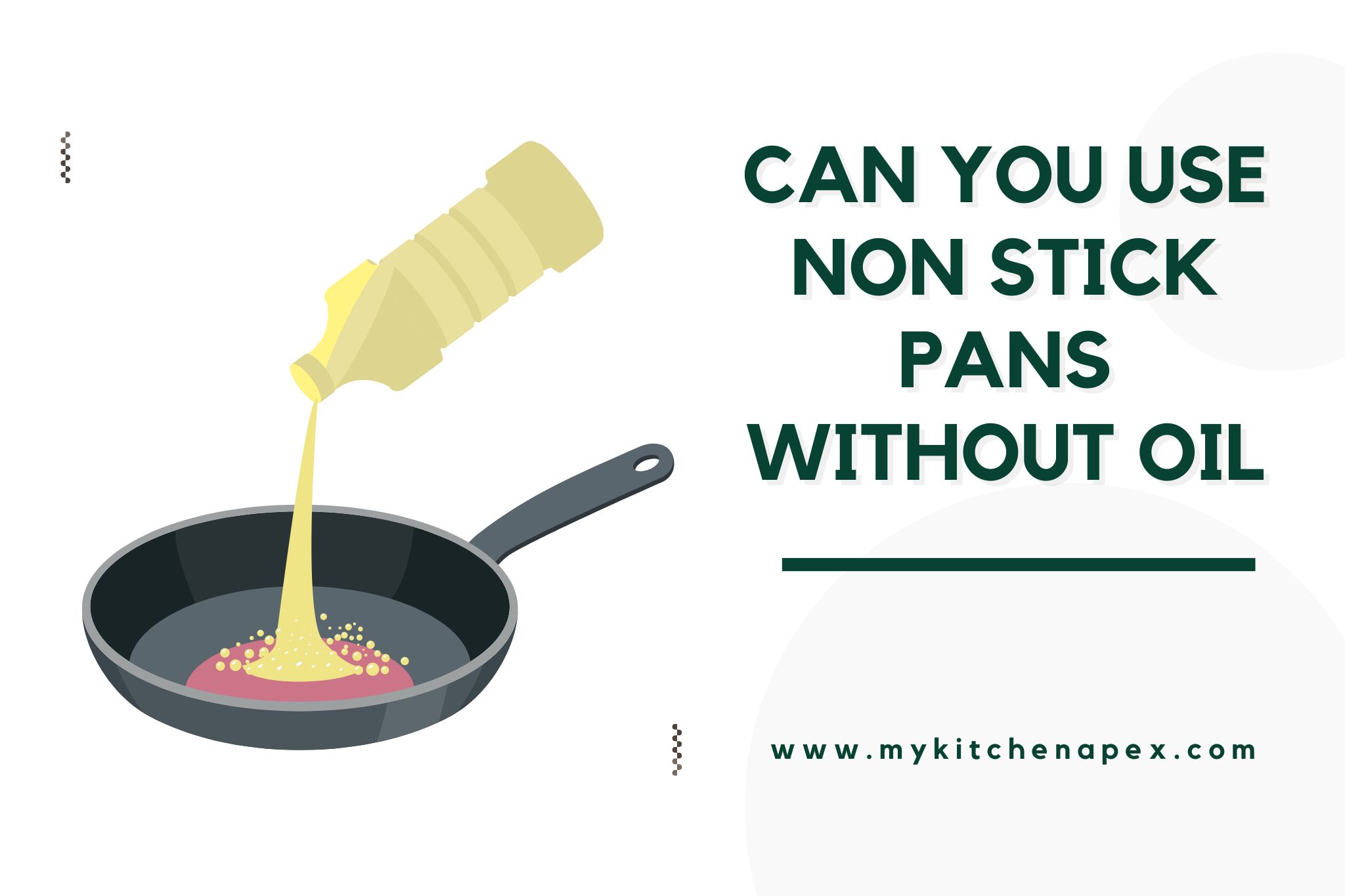 can you use non stick pans without oil