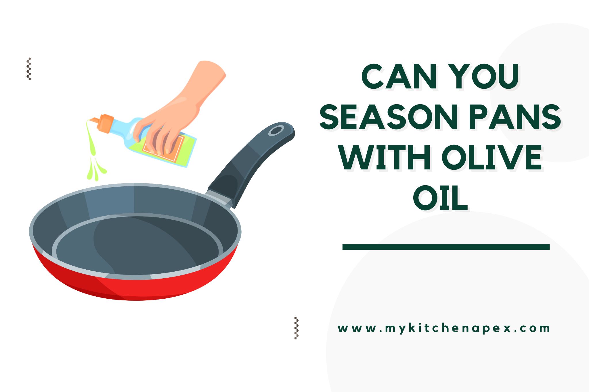 can you season pans with olive oil